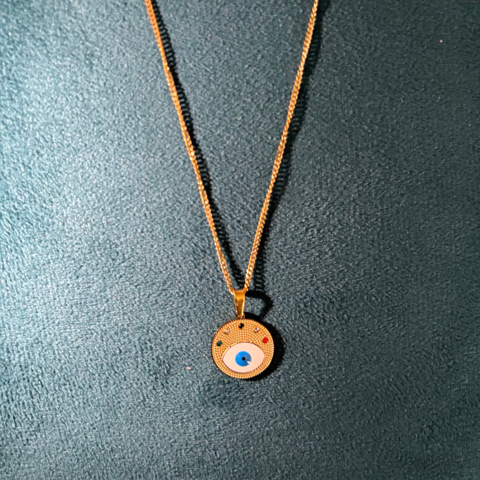 Gold Plated Evil Eye Anti-tarnish