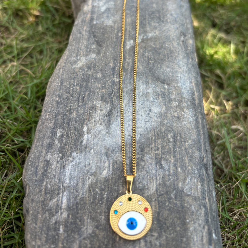 Gold Plated Evil Eye Anti-tarnish