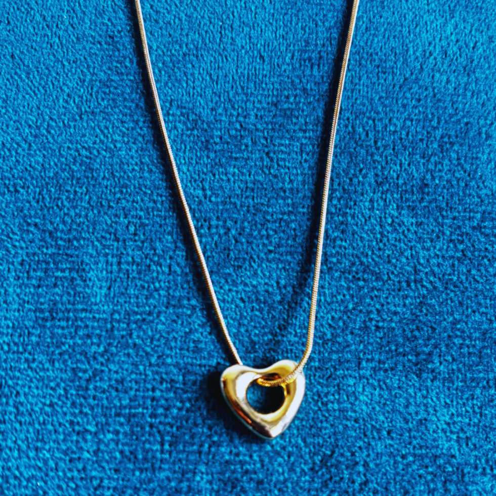 Gold Plated Hollow Heart Shape Anti-tarnish