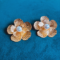 Gold Platted Flower Middle Pearl