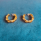 Gold Platted Circular Hoops