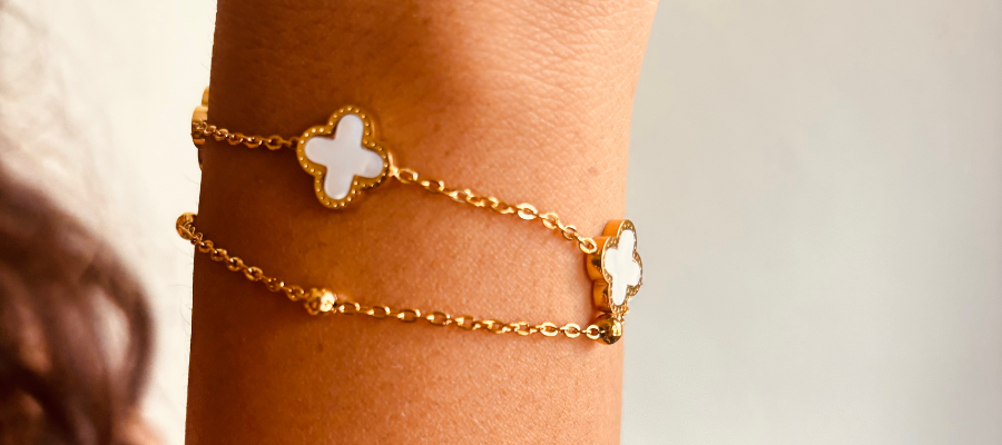 8k Gold Plated Statement Bracelet for Effortless Elegance