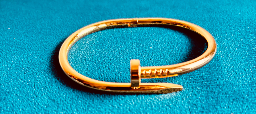 Everyday Luxury with 18k Gold Plated Nail Anti-Tarnish Bracelet